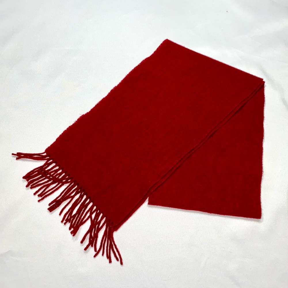 GAP Lamb Wool Scarf with fringed hems  Unisex Italy